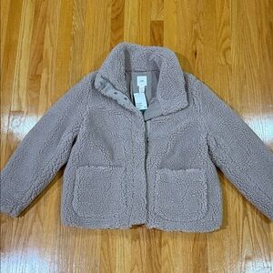 H&M Teddy Sherpa Jacket - Light Taupe